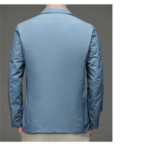 Men's Summer Stretch Thin Blazer Comfortable Breathable Business Casual Suit Jacket3