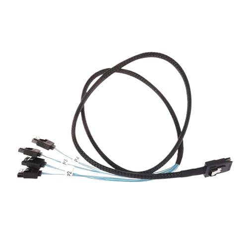 Cable S-AS SFF-8087 a 4 SATA 12Gbps 1m