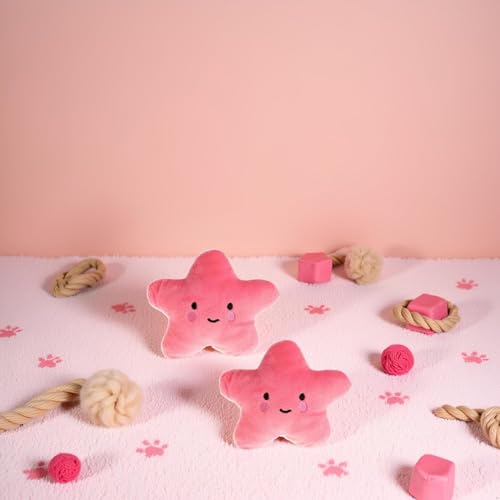 2 Pzas Juguetes Mordibles Estrella Suaves para Perro miniatura 2