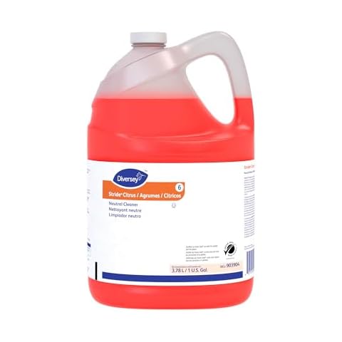 Diversey 903904 Stride Citrus Neutral Cleaner, Commercial Floor Cleaner, Citrus Scent, Concentrate, 1-Gallon Packaging May Vary, 128 Fl Oz (Pack of 1) Cover