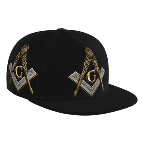 SEROLIS Master Mason Masonic Baseball Cap - Lightweight Snapback Hat for Running Traveling Outdoor Activities