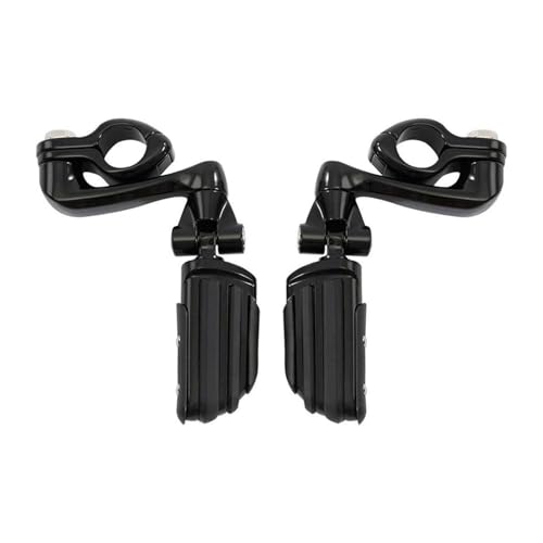 Motocicleta Negra 1 1/4quot; Kit de Montaje Macho for Protector de Motor de 32mm, reposapiés Compatible con Harley Touring Dyna Softail XL883 1200