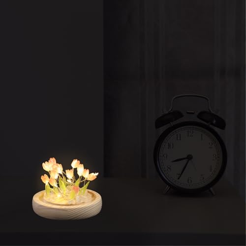 Lámpara de mesa de noche tulipán artesanal Tofficu miniatura 7