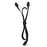 POINWER PSU 8 Pin Male to Dual 8 (6+2) Pin Male PCIe Power Cable for Corsair Thermaltake CoolerMaster Modular Power Supply 24+9 Inches