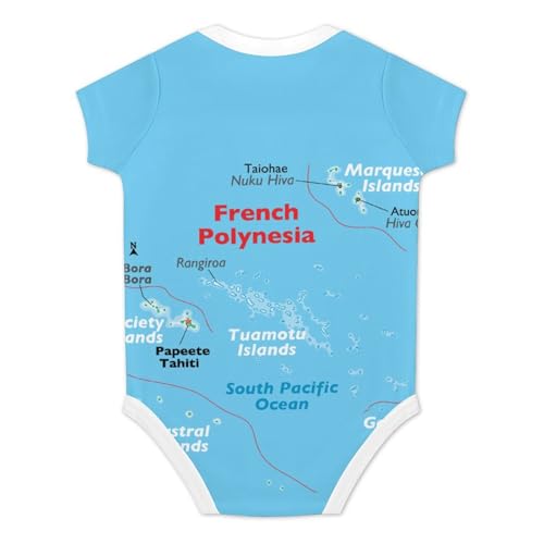 Maps of Marshall Islands Newborn Baby Romper,Boy Girl Sweatshirt Outfit Romper2