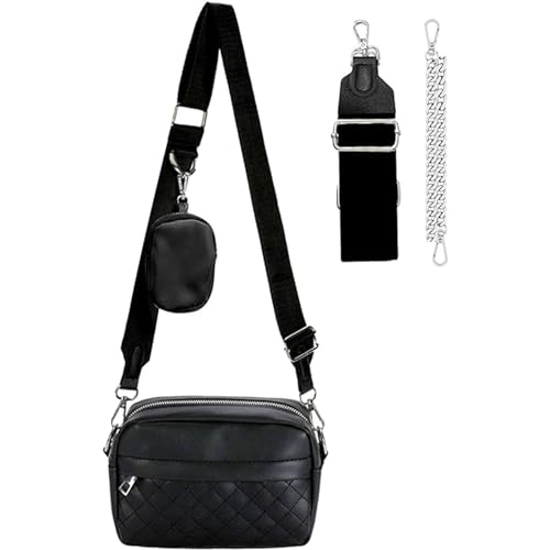 HAWILL Umhängetasche Damen Breiter Gurt Klein Handytasche zum Umhängen...