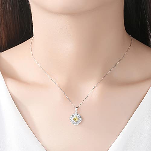 Colliers de pendentif à fleurs citrine pour sublimer un décolleté avec délicatesse