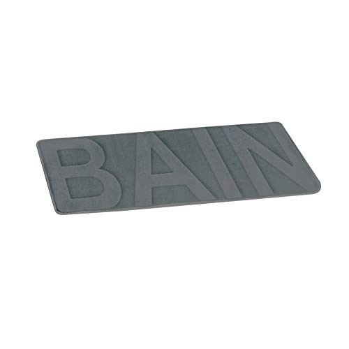 Douceur d 'Intérieur 6gmb370gr Microfiber Bath Mat 45 x 75 cm Anthracite, 45 x 75 cm (Rectangular) - Image 2