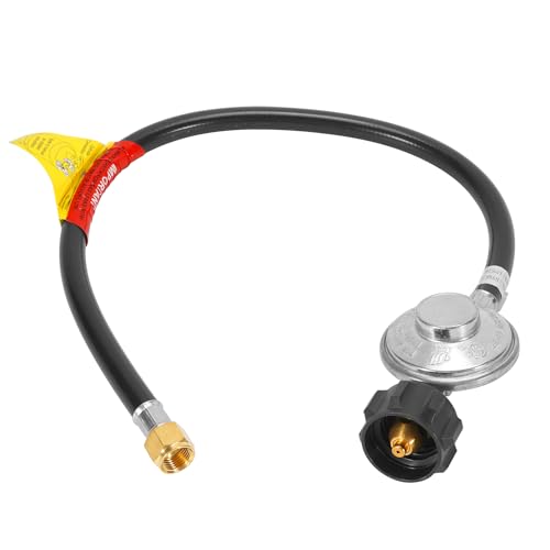 JEASOM 2 Feet Propane Regulator and Hose Universal Grill Regulator with Hose Replacement for LP Gas Grill, Heater and Fire Pit Table -  101