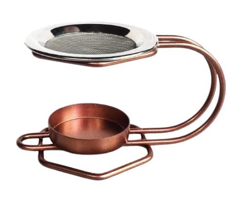 Brass Incense Burner Loban Burner with Handle Dhoop Dhuni Burner Sambrani Dhoop Resin & Home Office Temple Prayer - 4 Inches