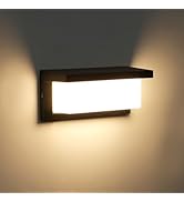 Artika OUT-C7LC-WT C7-L White Modern 3 CCT Integrated LED Outdoor Hardwired Garage And Porch Light Cylinder Sconce