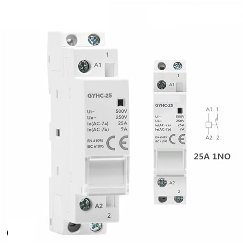 Contactor 2P 20A modular GYHC-25 interruptor automático CA 220V 50/60Hz 2