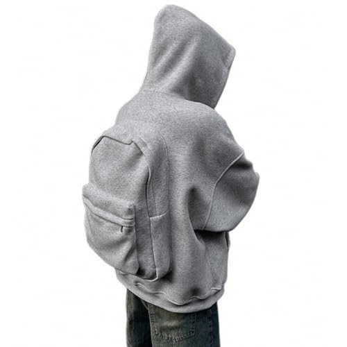 Sweat à capuche sac à dos intégré léger fermeture éclair contre le vol