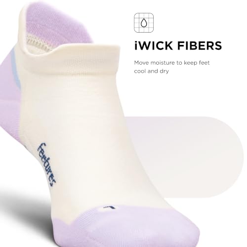 Image of Feetures Elite Max Cushion No Show Tab - Running Socks for Men & Women, Athletic Compression Socks, Moisture Wicking