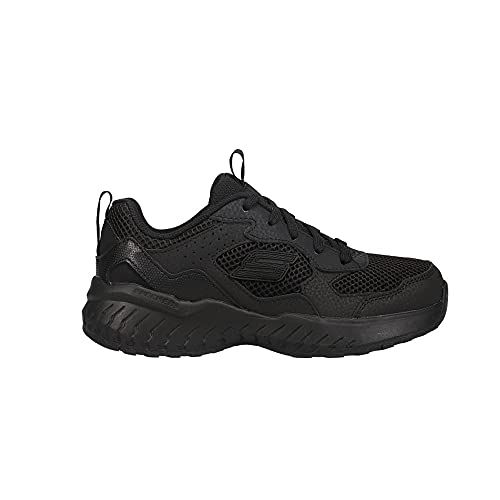 Skechers Kids Boy's Power Sonic Sneaker, Black/Black, 1 Little Kid