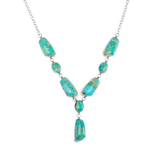 Silpada 'Your Blue Lagoon' Sterling Silver Turquoise Necklace, 18" + 2" #TOP25