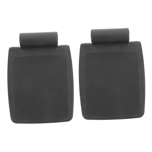 EXAOMBLE 2個 車椅子用フットレスト 車椅子 パーツ 車椅子 脚部パーツ 車椅子パーツ 行商人 車椅子用モーターアタッチメント 足 交換用車椅子フットプレート 車椅子ペダル pp Black