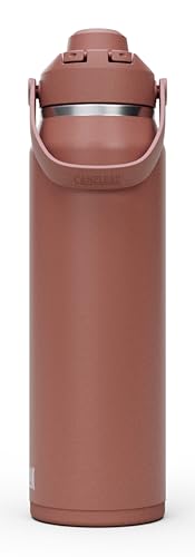 Image of CamelBak Thrive Chug Insulated Stainless Steel Water Bottle, Cold Retention with High Flow Lid for Everyday Hydration and Active Use, 32oz, Sierra Red