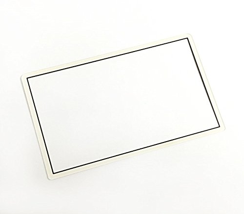White Top Upper LCD Screen Plastic Cover for Nintendo 3DS XL Replacement
