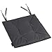 Produktbild Domarex Gartenstuhlkissen MIA 50x50x3 cm - Wasserdichtes Kissen für den Gartenmöbel, Gartenstuhl Sitzkissen an Stuhl fesselt - bequemes Kissen - Hochwertiger - Graphit