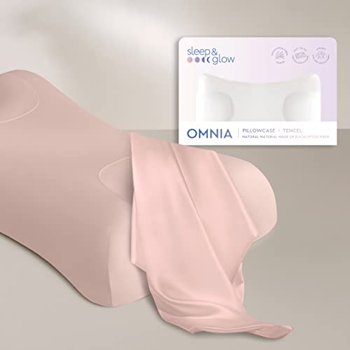 Sleep & Glow Omnia Tencel Pillowcase for Hair and Skin Fits the Unique Shape of the Sleep&Glow Omnia Pillow