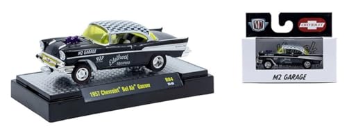 M2 Machines Detroit Muscle 1957 Chevy Bel Air Edelbrock Gasser miniatura 3