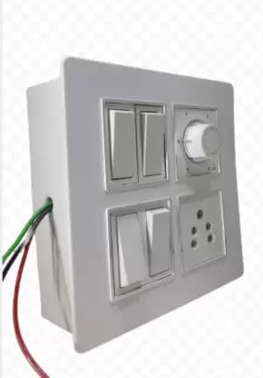 BAHUL Wall Mount Modular Board 1 Socket Extension Boards (White, 0 m)-image-29