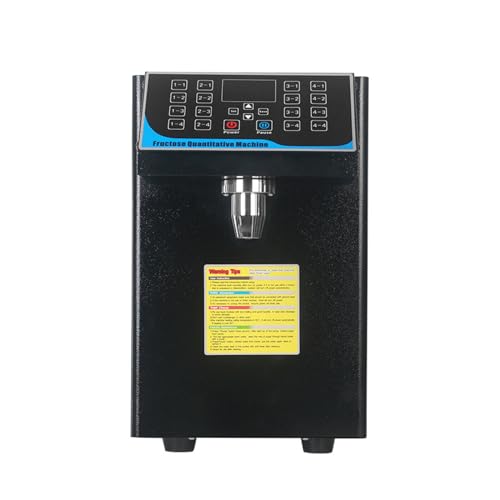 mesterth - Máquina cuantificada de fructosa 7,5 L, equipo para té de burbujas, dispensador de jarabe de azúcar, resistente a la corrosión, fácil de limpiar, limpiar y duradero