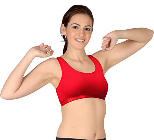 Image of Selfcare Women Cotton Blend Full Coverage Non Padded Sports Bra