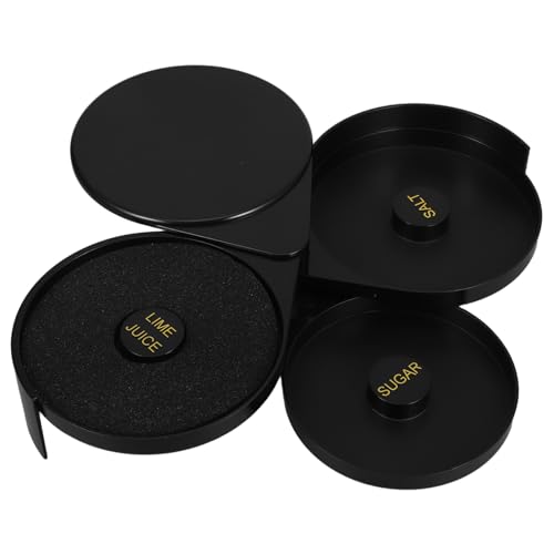 Anneome Plastic Salt Box for Cocktails Essential Bar Tool Sugar Rimmer for Efficient Storage