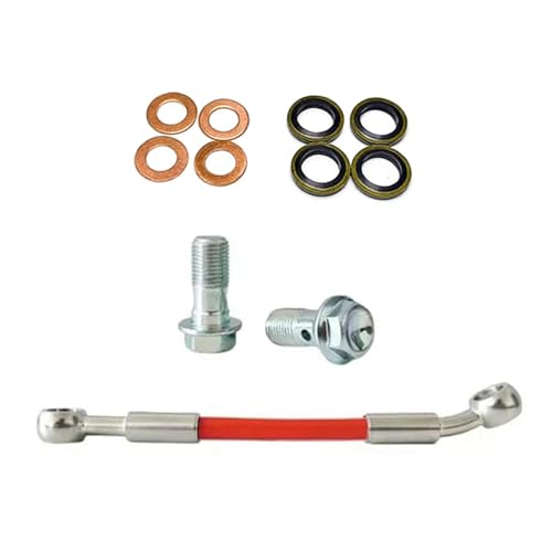 Conducto de freno trenzado de acero de 400cm M10 con terminales de 0 a 28 grados para moto