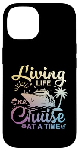 Living Life One Cruise at A Time �ʔ��� �Ƒ� �N���[�W���O���D�� �X�}�z�P�[�X iPhone 14 �p