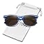Light Blue Frame Brown Lens