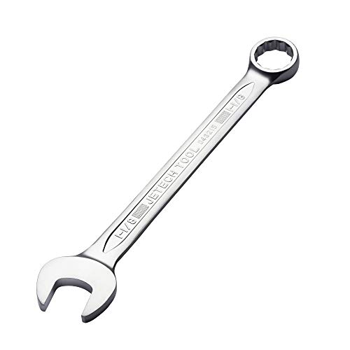 Image of Jetech 1-1 /8 Inch Combination Wrench - Industrial Grade Spanner with 12-Point Design, 15-Degree Offset, Durable Chrome Vanadium Steel, Forged, Heat-Treated, SAE