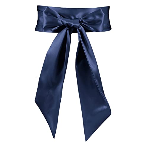 JasGood Vestido de mujer con fajín, cinturón de novia, boda, fiesta, novia, cinturón de cintura de satén para fiestas, ocasiones especiales, 3,7'' de ancho, talla única, Talla única