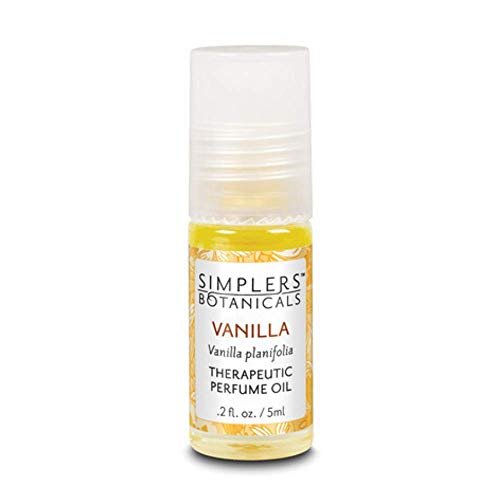 Living Flower Essences Simplers Botanicals Vanilla Perfume, 0.16 Fluid Ounce