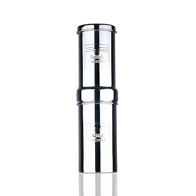 British Berkefeld Doulton Gravity Water Filter System 1 Liter Compact Portable Stainless Steel Water Filter System for Home with 1 Doulton NSF certified Ceramic Ultra Sterasyl Cartridge