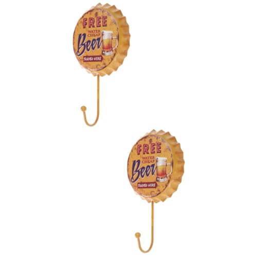 Lista de Arcones de almacenaje Top 5. 44 Zerodeko 2 Piezas ganchos retro de hierro forjado cuencos de metal esmaltado perchero arcón perchas ganchos para botellas de cerveza gorra de cerveza conectar gancho de ropa