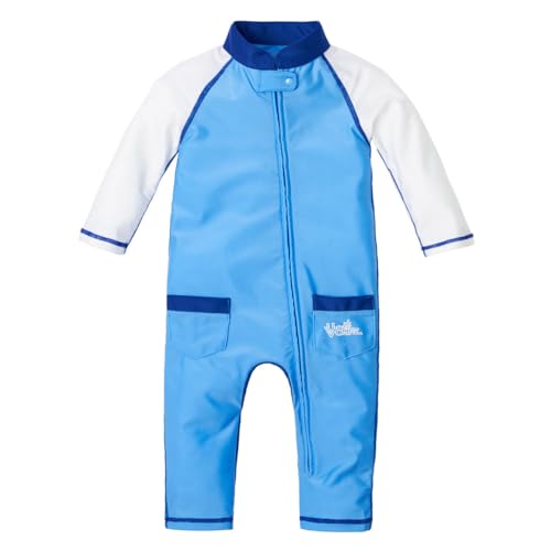 Image of UV SKINZ - Baby Boy Swimsuit & Sunsuit – One-Piece Full-Body Swimsuit for Toddlers with UPF 50+ Sun Protection & Rash Guard