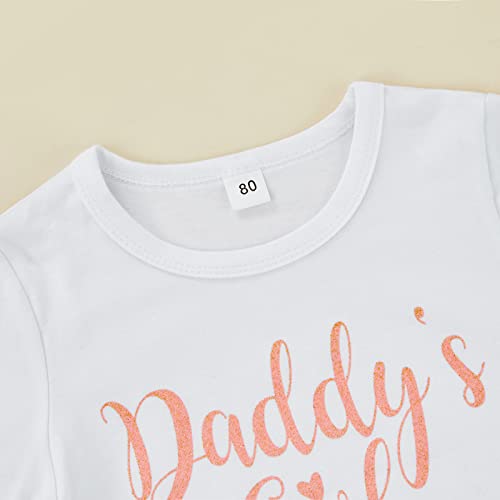 Image of Toddler Baby Girls Camouflage Outfit Black Letter Tops Shirt + Denim Skirt Dress Shorts Summer Two Piece Clothes Set