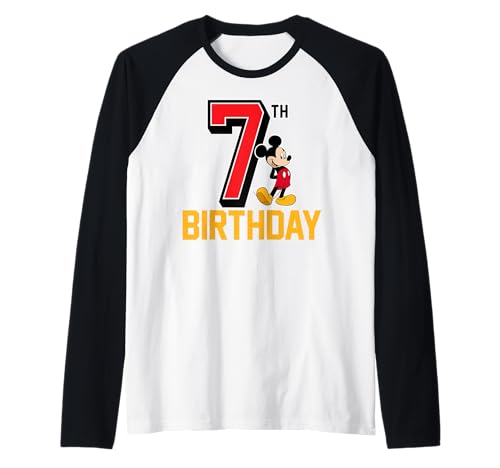 T-shirt 7 ans Mickey Mouse pour un cadeau d'anniversaire enfant unique