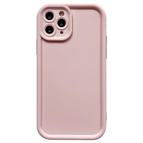 Image of Puxicu Slim Case for iPhone 12 Pro, Enhanced Camera Protection, Shockproof Skin-Friendly Touch Soft Case Cover for iPhone 12 Pro Phone 6.1 inch, Light Pink