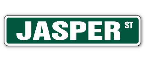 SignMissionJasper Street Sign Childrens Name Room Sign | Indoor/Outdoor | 18" Wide