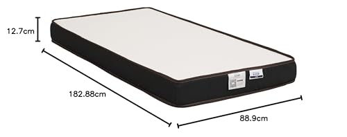 Nilkamal SLEEP Lite Dual Comfort 5 Inch Mattress | 10 Year Warranty | Reversible Design | Soft & Firm Sides | Superior HD Foam | Breathable Knitted Fabric | Bed Mattress | Single Size (72 x 35 x 5)