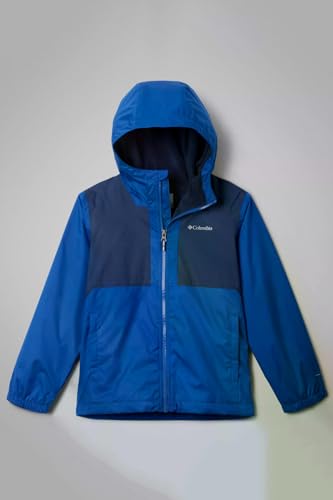 Image of Columbia Youth Rainy Trails II Fleece Lined Waterproof Rain Jacket