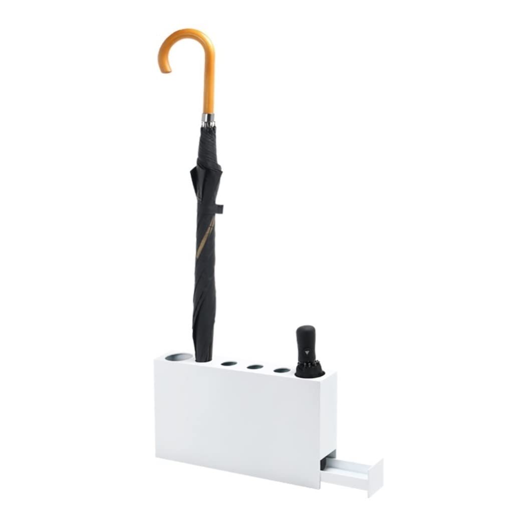 Porte-parapluies en métal noir avec bac récupérateur d'eau pour maison et bars