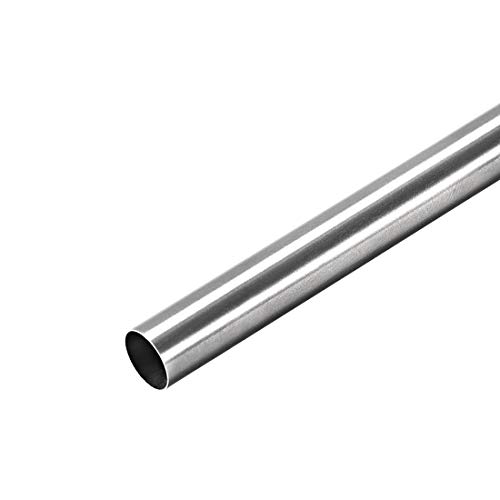 sourcing map 1Pcs Inoxidable Acero 304 Tubo Capilar, OD 10mm, 0.2mm Pared Grosor, 250mm Longitud Metal Tubos Recto sin Costura para Industria Maquinaria