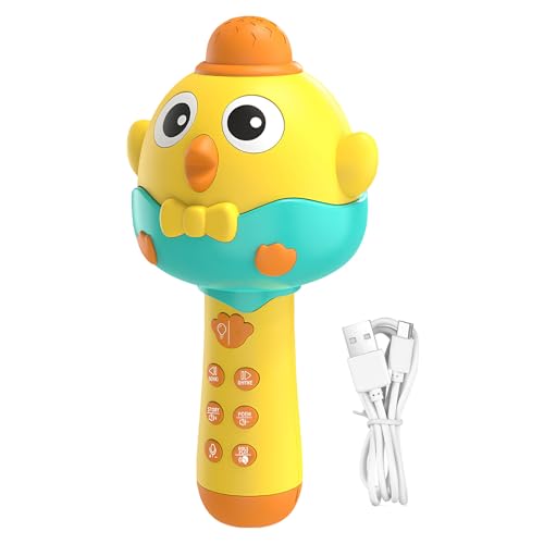 Microphone jouet rechargeable poulet pour occuper les enfants sans piles