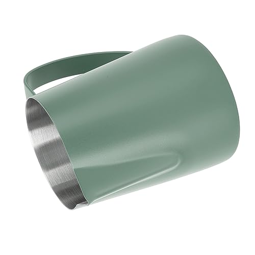 Pichet à mousse de café en acier inoxydable 304 vert foncé premium - 8