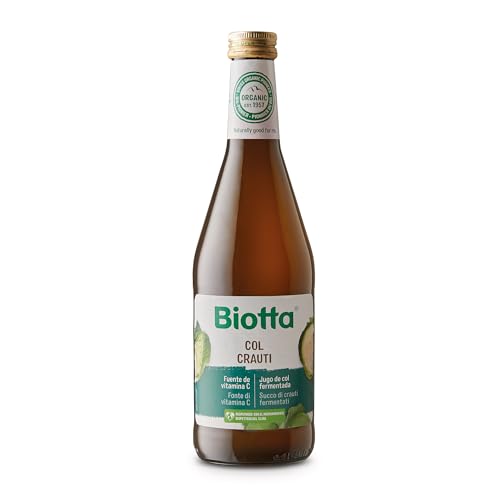 Biotta Jugo de Col Fermentada | 100% Bio | Rico en Vitamina C | Con Sal Marina | Chucrut Natural | Zumo Sin Diluir | Desde Hace 60 Años | 500 ml
